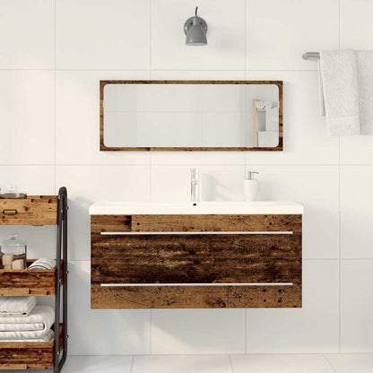 vidaXL Waschbeckenschrank 2 pcs Altholz Engineered Holz und Keramik