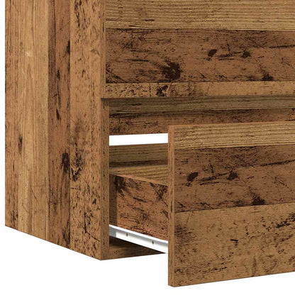 vidaXL Waschbeckenschrank mit Tür Schwarz Eichen-Optik 80 x 39 x 62 cm