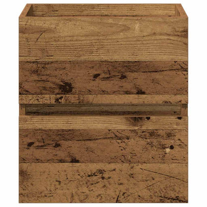 vidaXL Waschbeckenschrank mit Tür Schwarz Eichen-Optik 80 x 39 x 62 cm