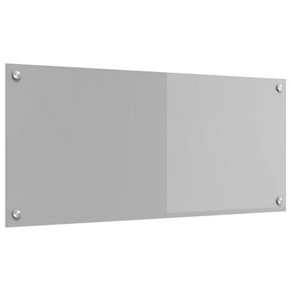 Küchenrückwand Hellgrau 90 x 40 cm Gehärtetes Glas