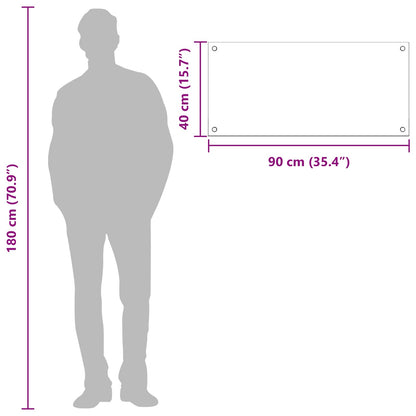 Küchenrückwand Hellgrau 90 x 40 cm Gehärtetes Glas