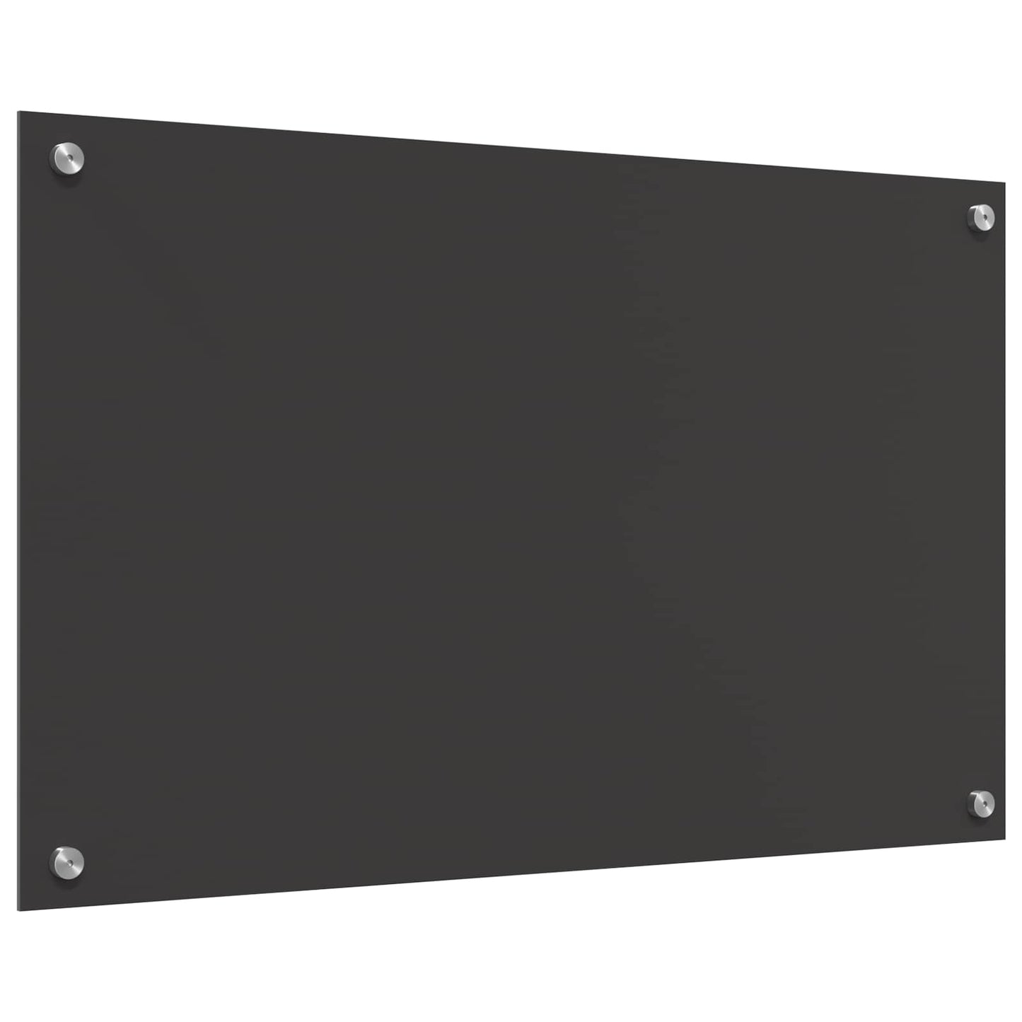 Küchenrückwand Dunkelgrau 80 x 50 cm Gehärtetes Glas