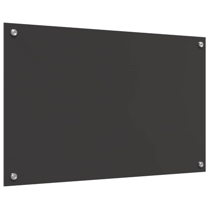 Küchenrückwand Dunkelgrau 80 x 50 cm Gehärtetes Glas