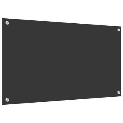 Küchenrückwand Dunkelgrau 90 x 50 cm Gehärtetes Glas