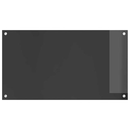 Küchenrückwand Dunkelgrau 90 x 50 cm Gehärtetes Glas