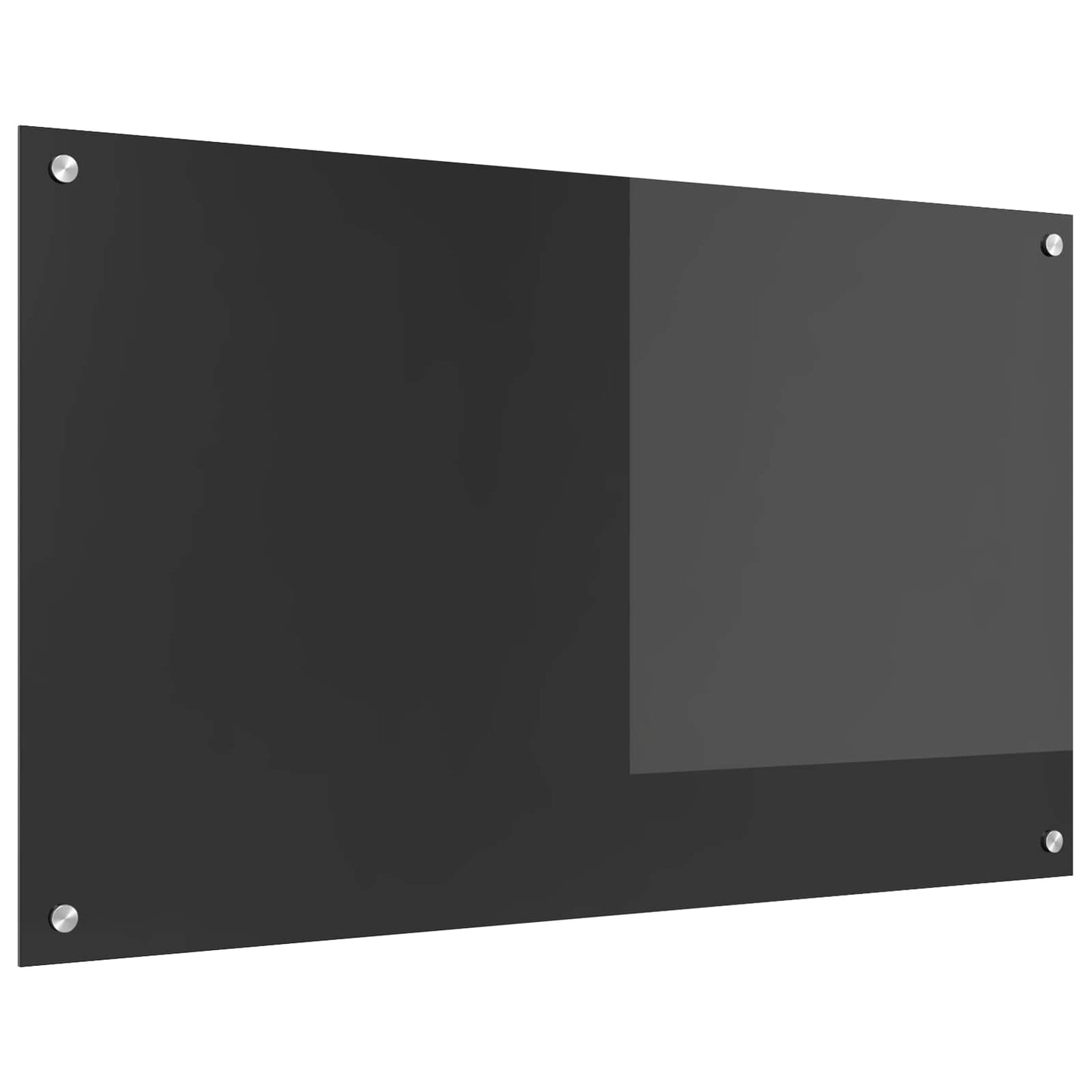 Küchenrückwand Dunkelgrau 100 x 60 cm Gehärtetes Glas