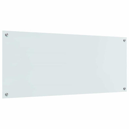 Küchenrückwand Weiß 120 x 50 cm Gehärtetes Glas