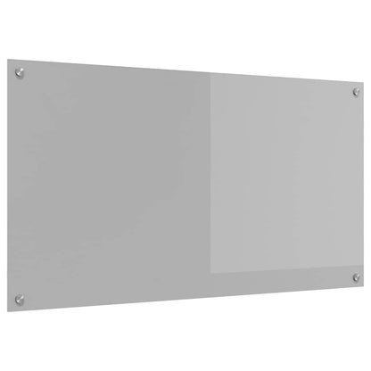 Küchenrückwand Hellgrau 110 x 60 cm Gehärtetes Glas