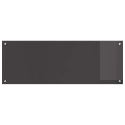 Küchenrückwand Dunkelgrau 110 x 40 cm Gehärtetes Glas