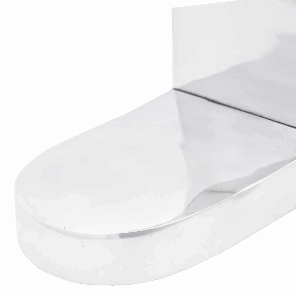 Buchstützen 2 pcs Silber 17 x 15 x 27 cm Aluminium