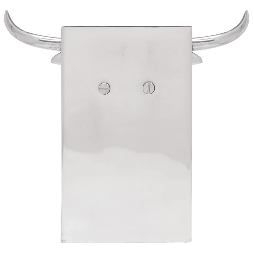 Buchstützen 2 pcs Silber 21,5 x 15,5 x 20 cm Aluminium