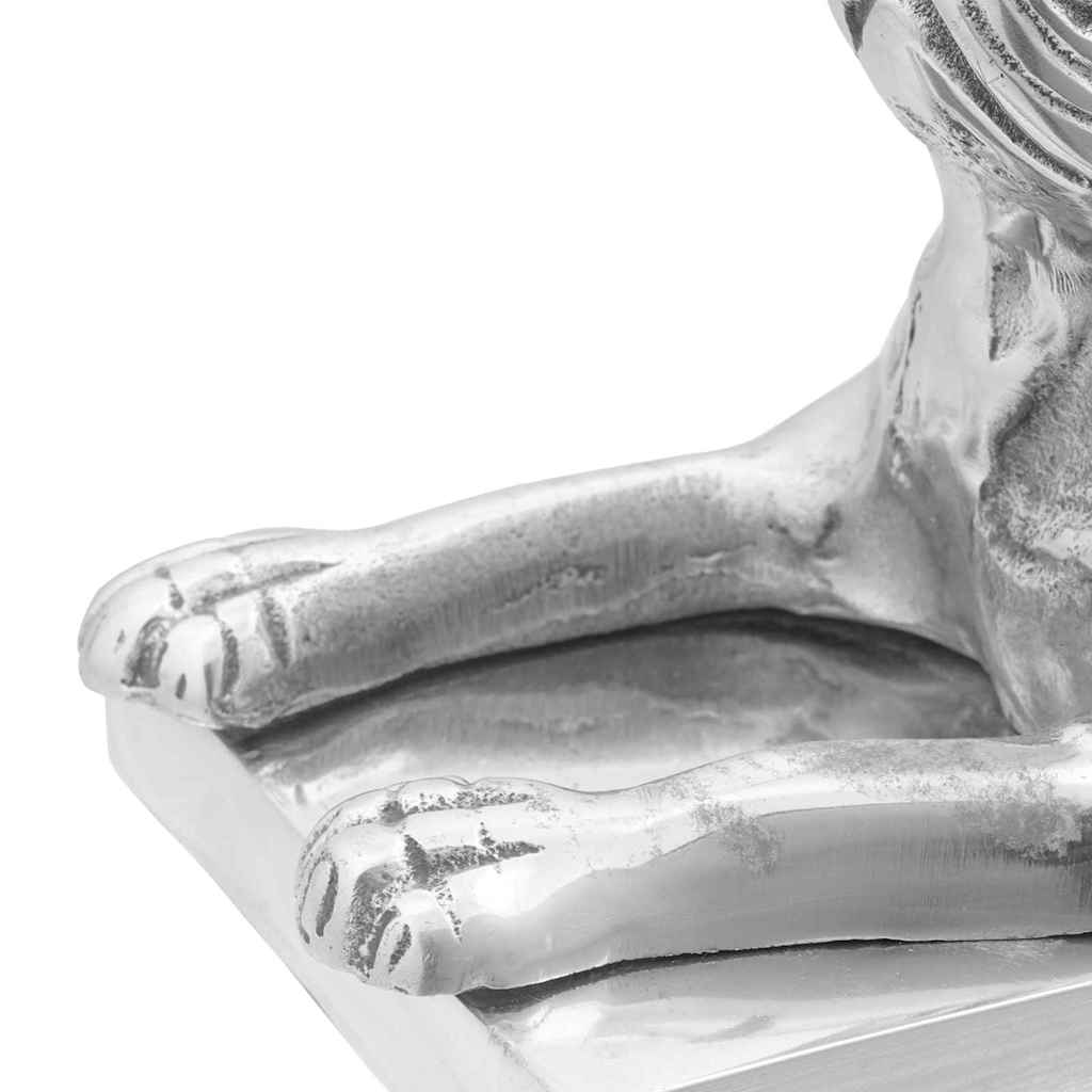 Buchstützen 2 pcs Silber 12 x 15 x 18 cm Aluminium