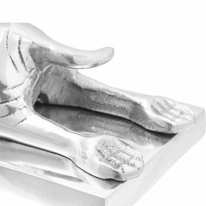 Buchstützen 2 pcs Silber 12 x 15 x 18 cm Aluminium