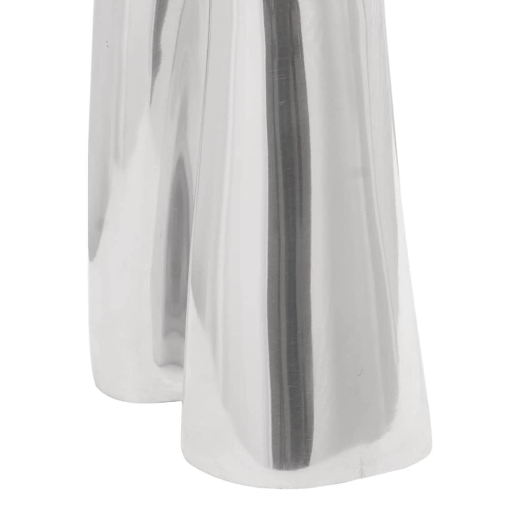 Skulptur Silber 10 x 16 x 49 cm Aluminium