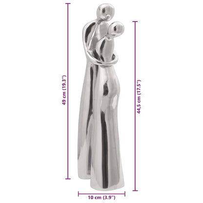 Skulptur Silber 10 x 16 x 49 cm Aluminium