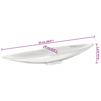 Obstkorb Silber 53 x 9 x 10 cm Aluminium