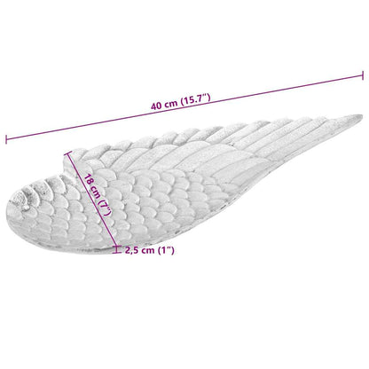 Obstkorb 2 pcs Silber 40 x 18 x 2,5 cm Aluminium