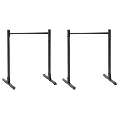 Dip Station 2 pcs Schwarz 55 x 90 x 104.5 cm