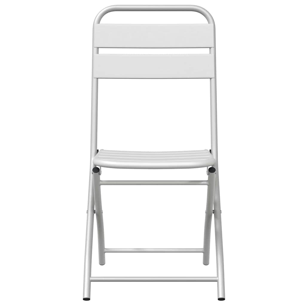 vidaXL Chaises de jardin pliantes 2 pcs Blanc 42 x 52 x 82 cm