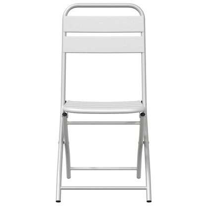 vidaXL Chaises de jardin pliantes 2 pcs Blanc 42 x 52 x 82 cm