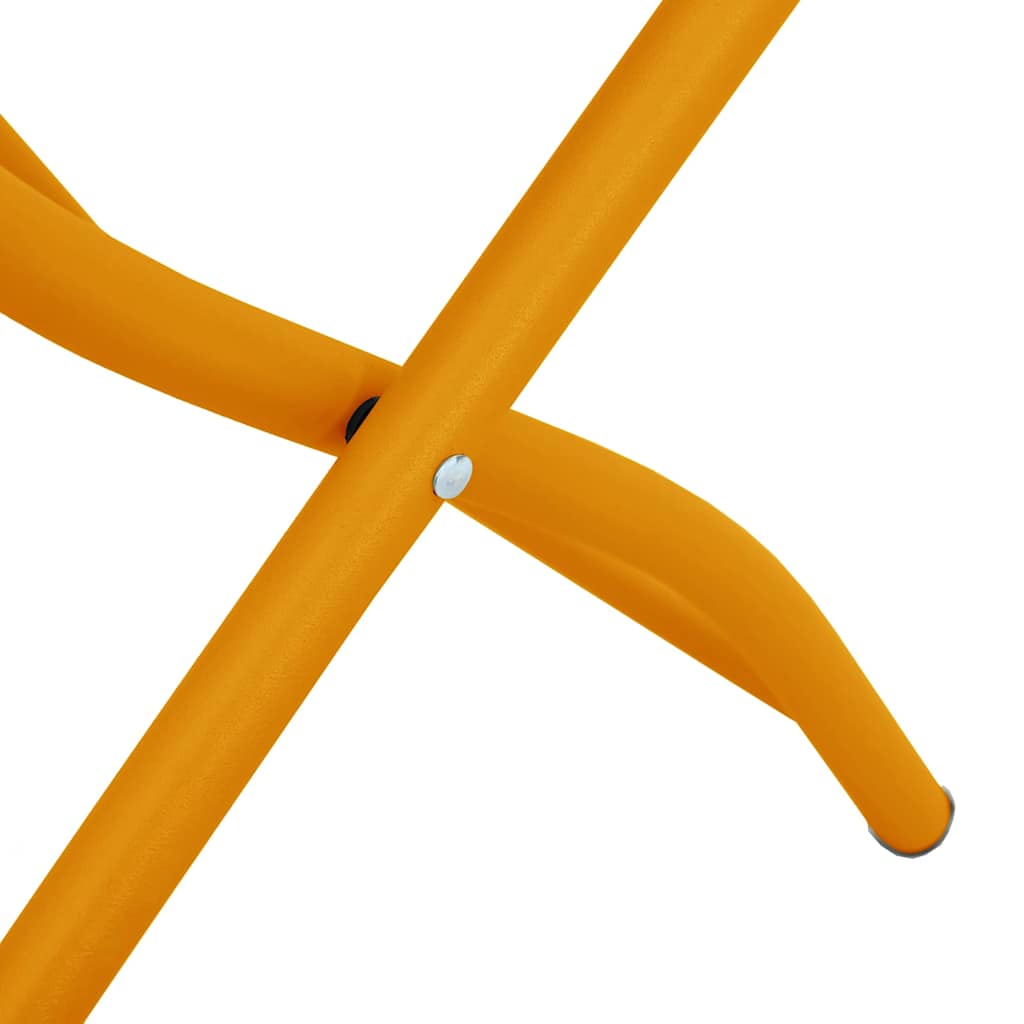 vidaXL Chaises pliantes de jardin 2 pcs Moutarde 42 x 52 x 82 cm