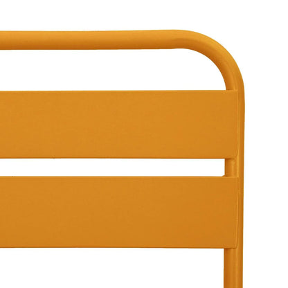 vidaXL Chaises pliantes de jardin 2 pcs Moutarde 42 x 52 x 82 cm