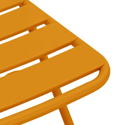 vidaXL Chaises pliantes de jardin 2 pcs Moutarde 42 x 52 x 82 cm