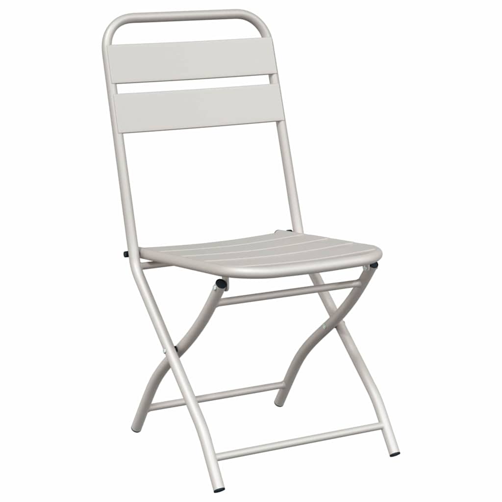 Gartenklappstuhl 2 pcs Beige 42 x 52 x 82 cm