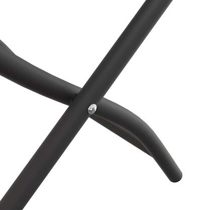 vidaXL Chaises de jardin pliantes 2 pcs Anthracite 42 x 52 x 82 cm