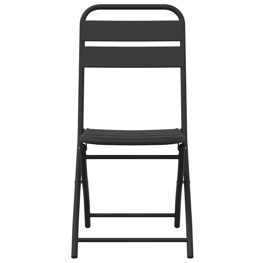 vidaXL Chaises de jardin pliantes 2 pcs Anthracite 42 x 52 x 82 cm
