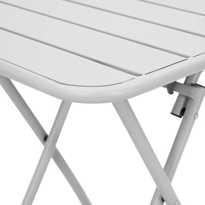 vidaXL Bistrotisch Weiß 55 x 55 x 72,5 cm Pulverbeschichteter Stahl