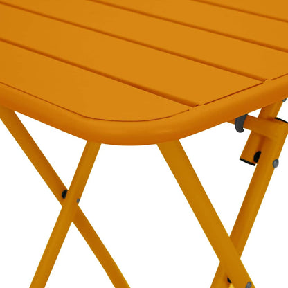 vidaXL Bistrotisch Senf 55 x 55 x 72,5 cm Pulverbeschichteter Stahl