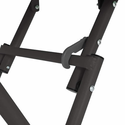 vidaXL Bistrotisch Anthrazit 55 x 55 x 72,5 cm