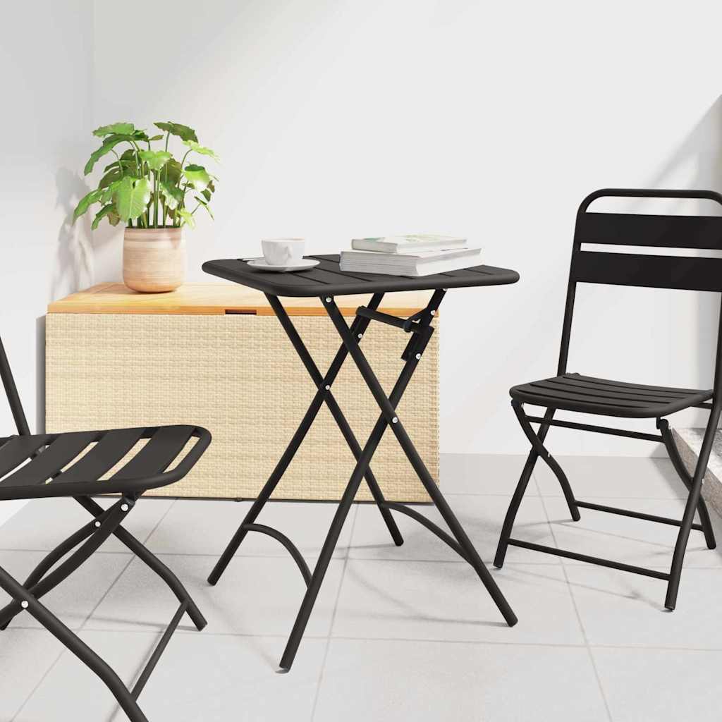 vidaXL Bistrotisch Anthrazit 55 x 55 x 72,5 cm