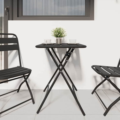 vidaXL Bistrotisch Anthrazit 55 x 55 x 72,5 cm