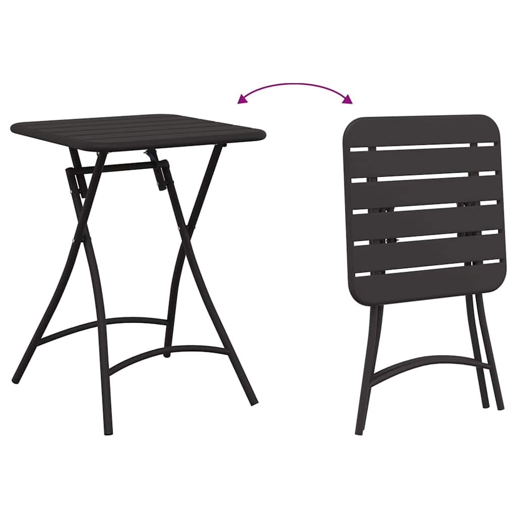 vidaXL Bistrotisch Anthrazit 55 x 55 x 72,5 cm
