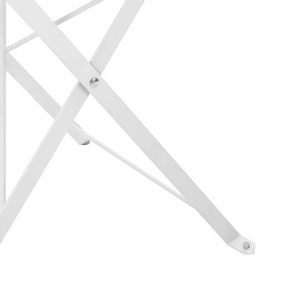 Gartenklappstuhl 2 pcs Weiß 42 x 46 x 82cm Metall