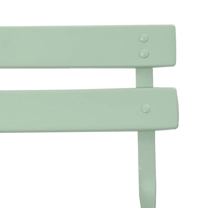 vidaXL Gartenklappstuhl 2 pcs Hellmint 42 x 46 x 82cm Metall