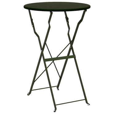 vidaXL Bistrotisch Dunkelgrün Ø 50 x 71 cm Pulverbeschichteter Stahl
