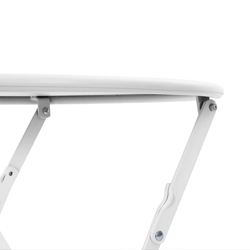 vidaXL Bistrotisch Weiß Ø 50 x 71 cm Pulverbeschichteter Stahl