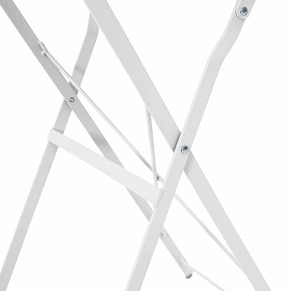 vidaXL Bistrotisch Weiß Ø 50 x 71 cm Pulverbeschichteter Stahl