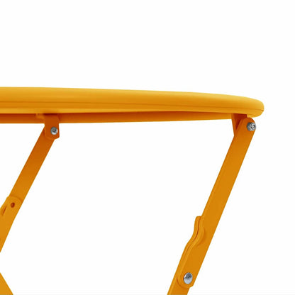 vidaXL Bistrotisch Senf Ø 50 x 71 cm Pulverbeschichteter Stahl