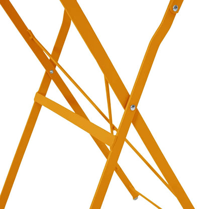vidaXL Bistrotisch Senf Ø 50 x 71 cm Pulverbeschichteter Stahl