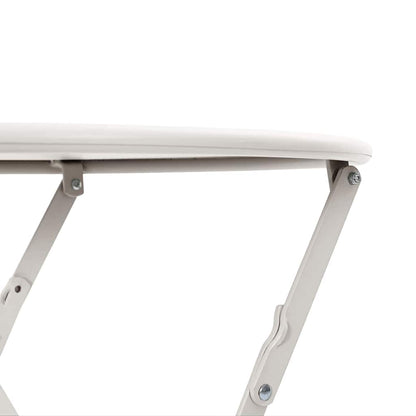 vidaXL Bistrotisch Beige Ø 50 x 71 cm Pulverbeschichteter Stahl