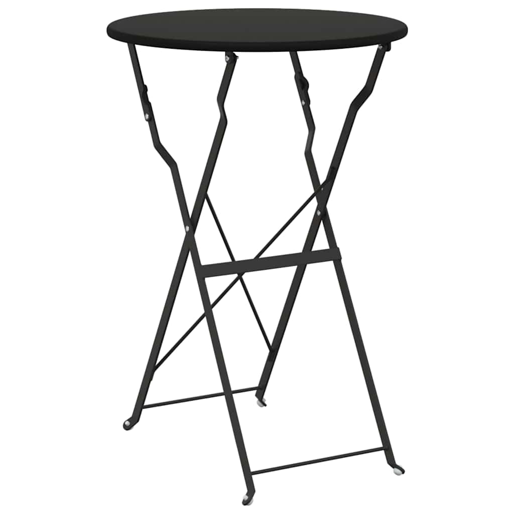 Bistrotisch Anthrazit Ø 50 x 71 cm Pulverbeschichteter Stahl