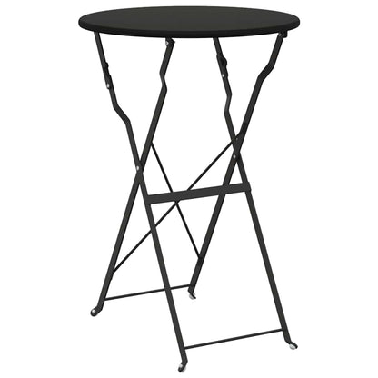 Bistrotisch Anthrazit Ø 50 x 71 cm Pulverbeschichteter Stahl