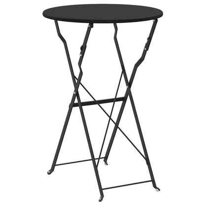 Bistrotisch Anthrazit Ø 50 x 71 cm Pulverbeschichteter Stahl