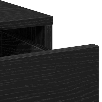 Schminktisch Schwarz Eichen-Optik 78,5 x 41 x 135 cm