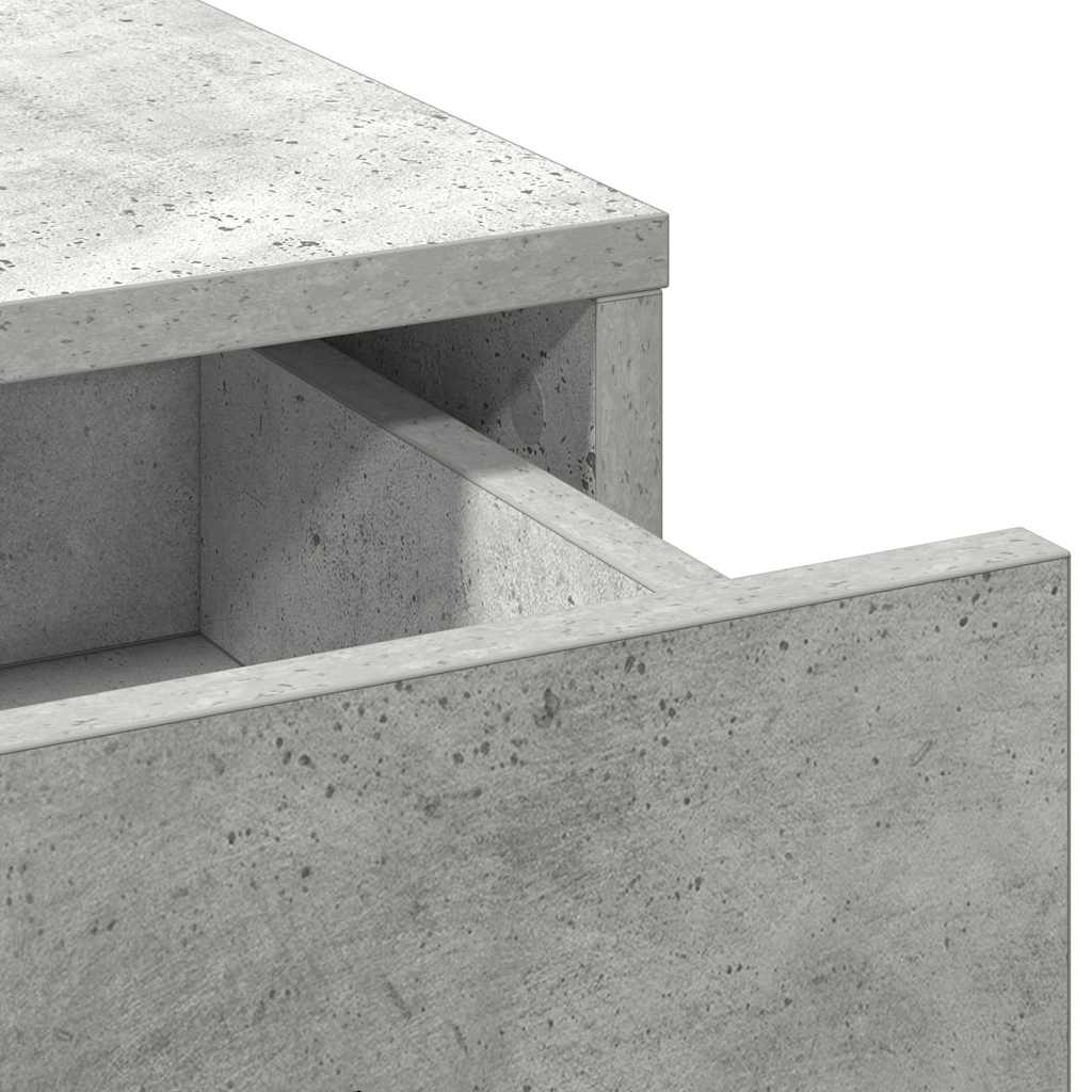 Schminktisch Beton Grau 50 x 41 x 135 cm Holzwerkstoff