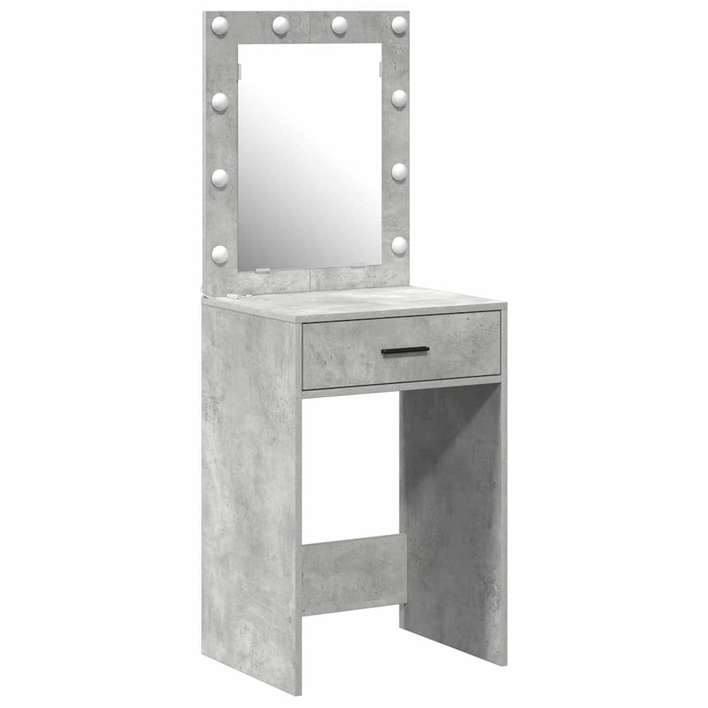 Schminktisch Beton Grau 50 x 41 x 135 cm Holzwerkstoff